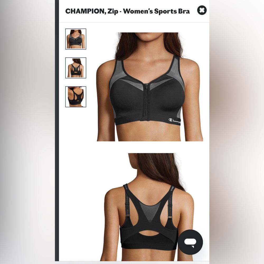 3x maximum support CHAMPION 36DD sports bras
